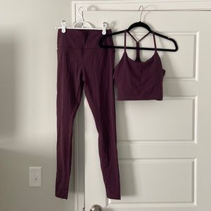 CRZ Yoga Legging/Crop top set